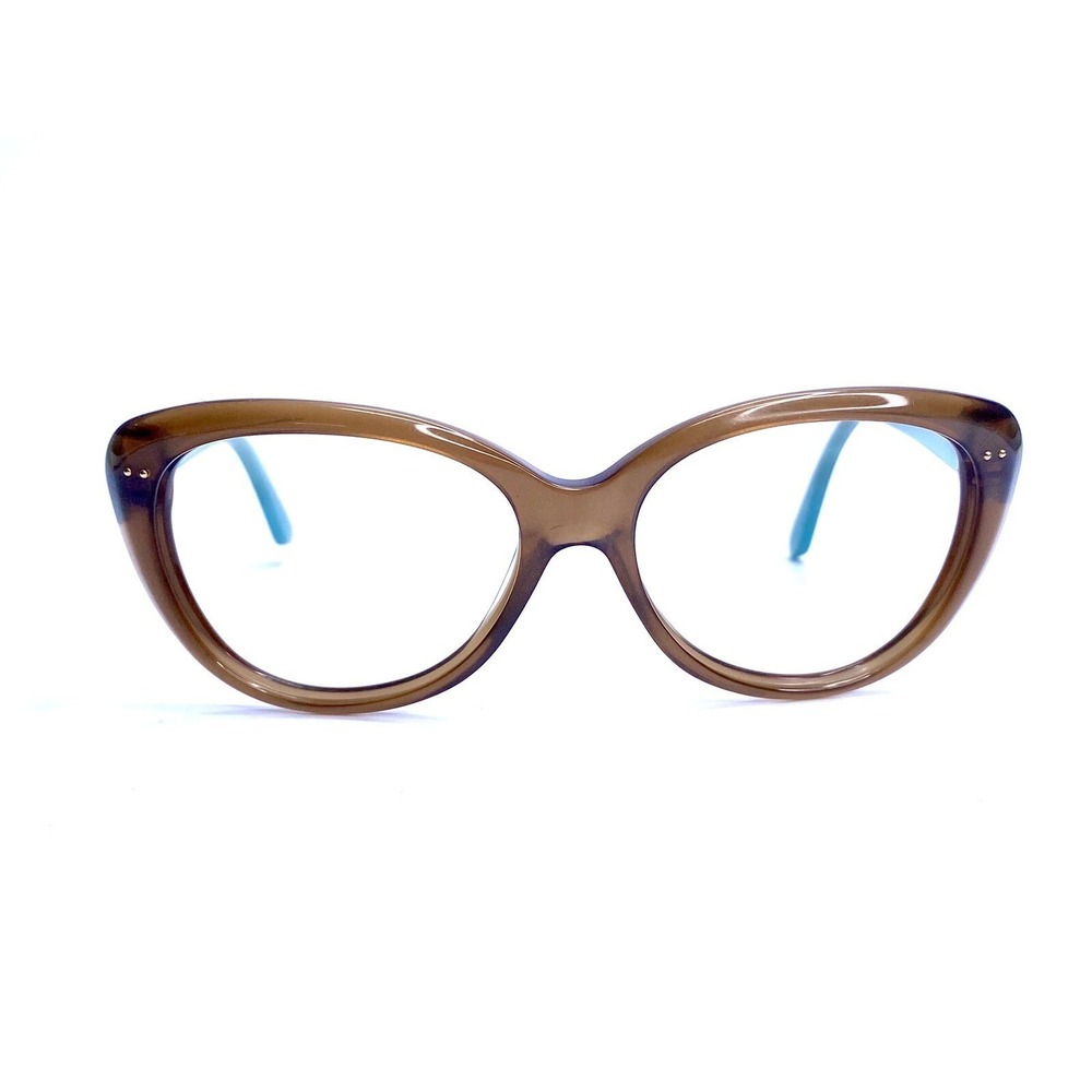 Kate Spade Brown Blue Teal Clear Cat Eye Eyeglasses Angelique/S 0JVCY6 55 16 135